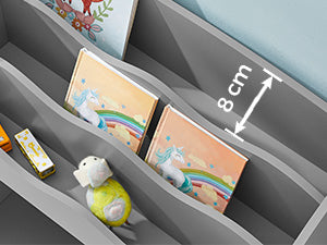 SONGMICS Bookshelf Children toys Book Storage 2 Boxing