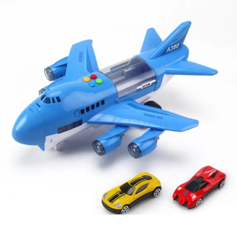 Simulation Track Inertia Airplane Music Stroy With Lighting Plane Passenger Plane Toy Diecasts Car Boy Educational Toy Kids Gift