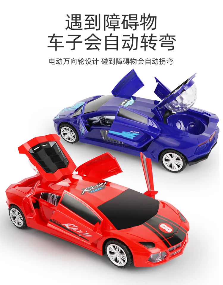 Electric dancing deformation rotating universal police car toy car boy toy child kid girl car Christmas birthday gift