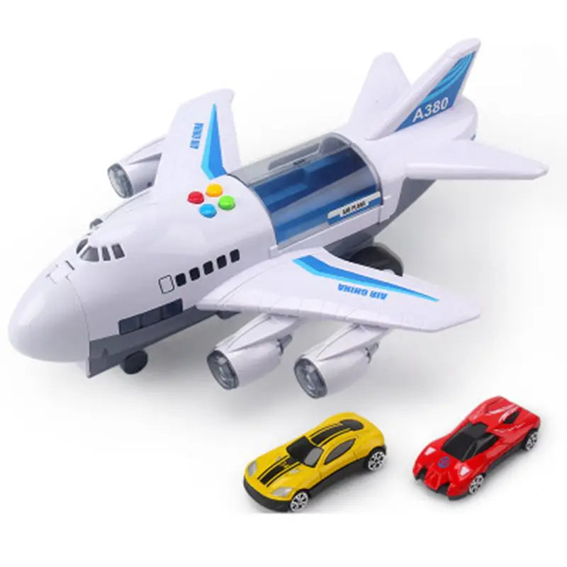 Simulation Track Inertia Airplane Music Stroy With Lighting Plane Passenger Plane Toy Diecasts Car Boy Educational Toy Kids Gift