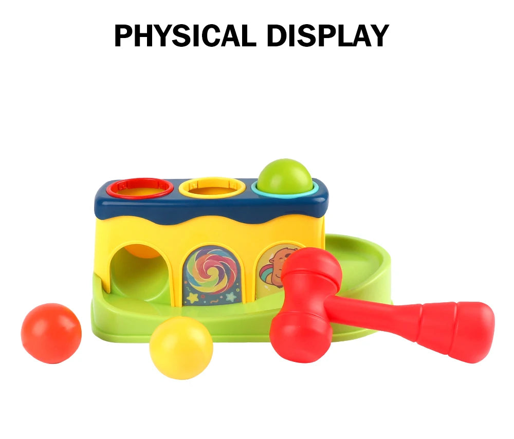 Hammer and Ball Pop-Up Toy - Preschool Educational Game Case