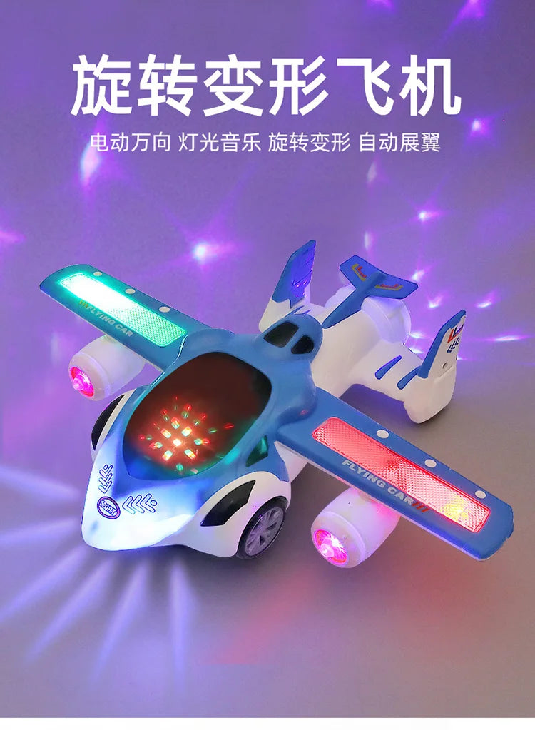 Electric dancing deformation rotating universal police car toy car boy toy child kid girl car Christmas birthday gift