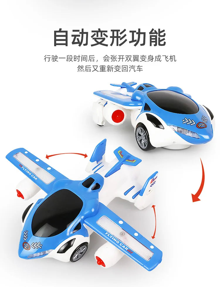 Electric dancing deformation rotating universal police car toy car boy toy child kid girl car Christmas birthday gift