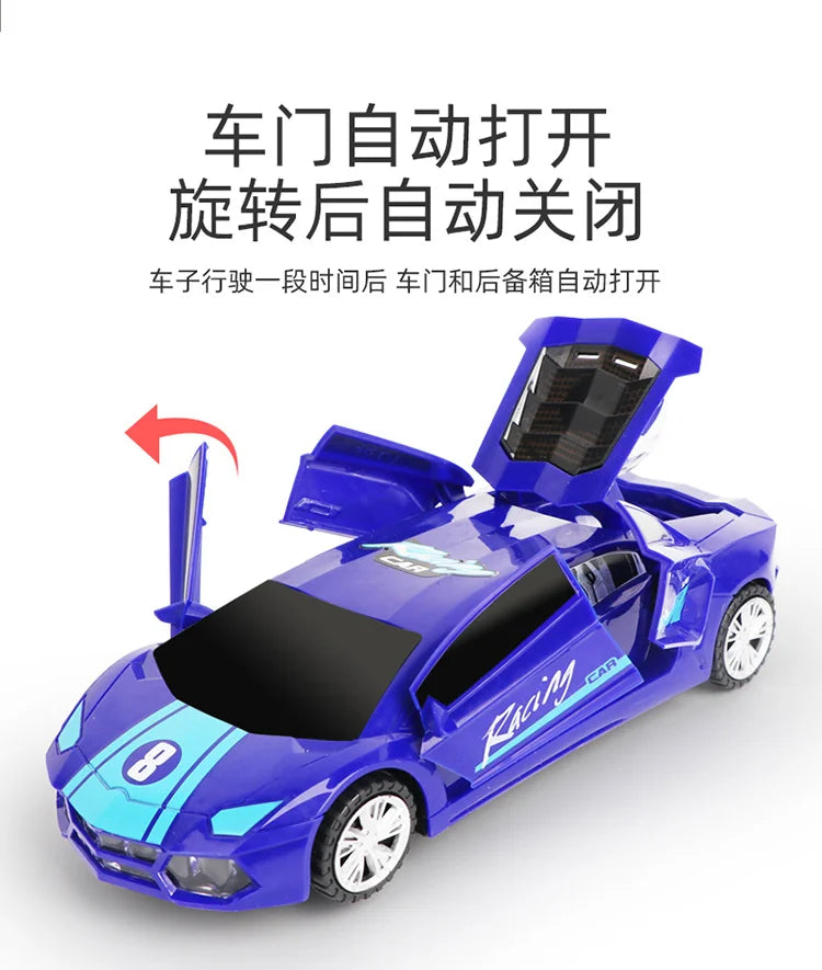 Electric dancing deformation rotating universal police car toy car boy toy child kid girl car Christmas birthday gift
