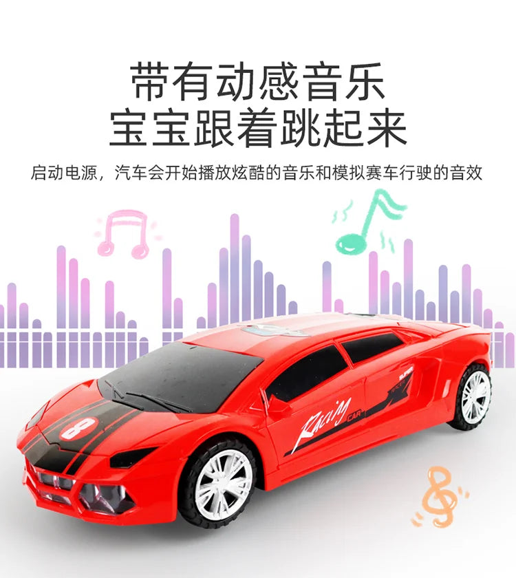 Electric dancing deformation rotating universal police car toy car boy toy child kid girl car Christmas birthday gift