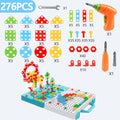 Battoom Kids Electric Drill and Screw Building Toy Set