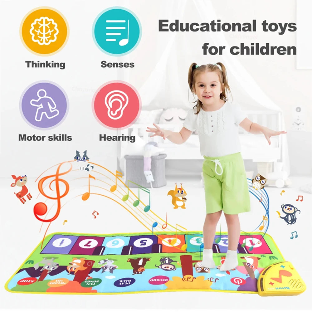Kids Piano Mat - 80x30cm Musical Floor Keyboard Toy