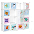 SONGMICS 15 Dice Shelving System storage s wardrobe for Children Plastic shoe rack Multipurpose shoes Play Toy