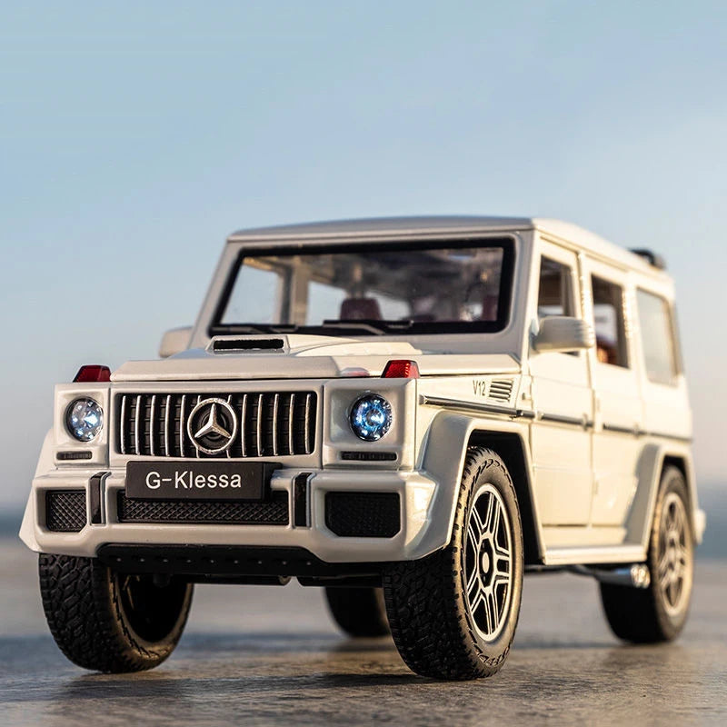 1/24 alloy die-cast G63 car model simulation sound and light off-road vehicle toys children's birthday gift Christmas