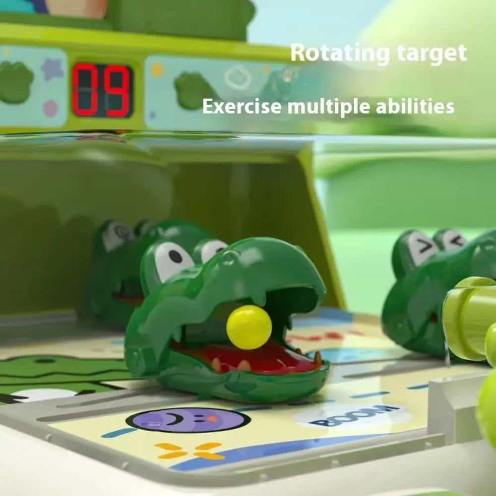 Kids Table Party Games Children Pinball Shooting Machine Electric Crocodile Table Game Children's Education Puzzle Toys Child