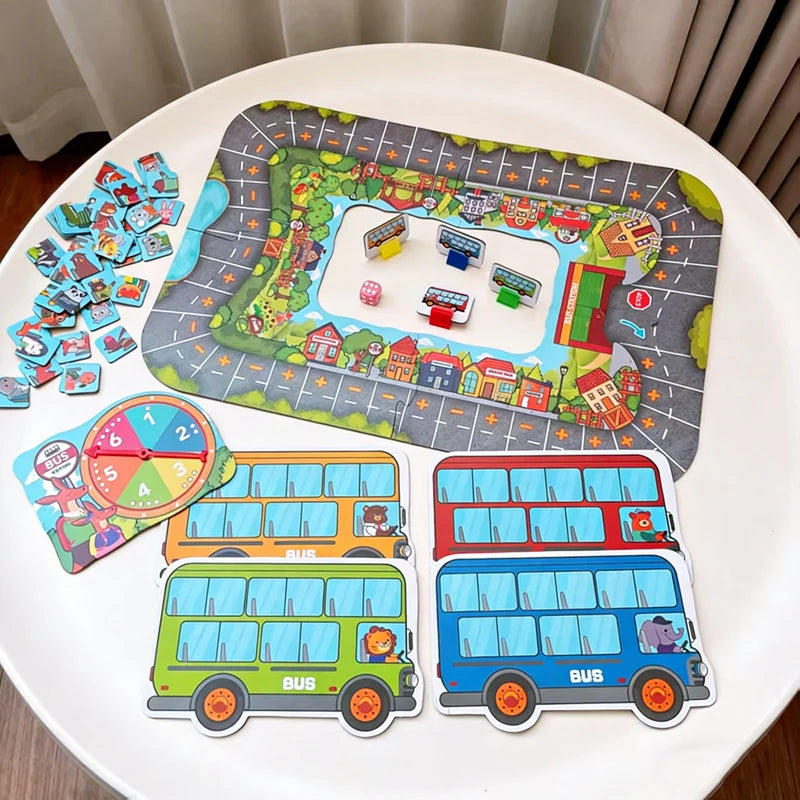 Children Addition and Subtraction Tabletop Game Parent-child Board Early Educational Cognitive Transportation Toys