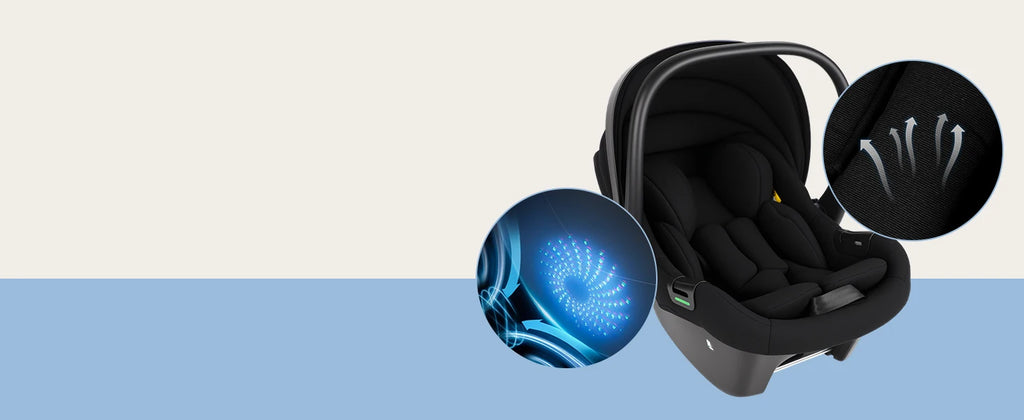 Infant Baby Car Seat Newborn 0-12 Months Max 12kg Sun Canopy Padded Seat 3-Point Safety Belt Side Protection I-Size Baby Car Sea