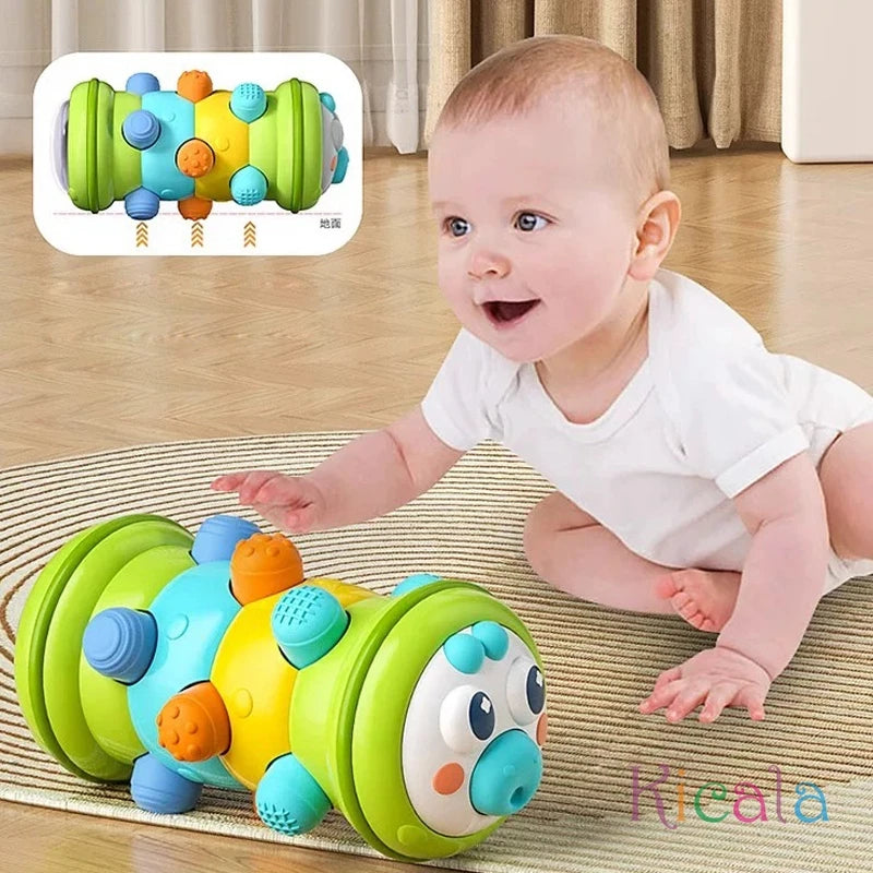 Inflatable Baby Crawling Roller - Tummy Time Sensory Toy