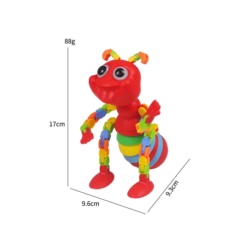 3D Slug Fidget Toy Colorful Slug Snail Creative Twist Anti Stress Toy All Ages Relief Anti-Anxiety Sensory Toys for Children
