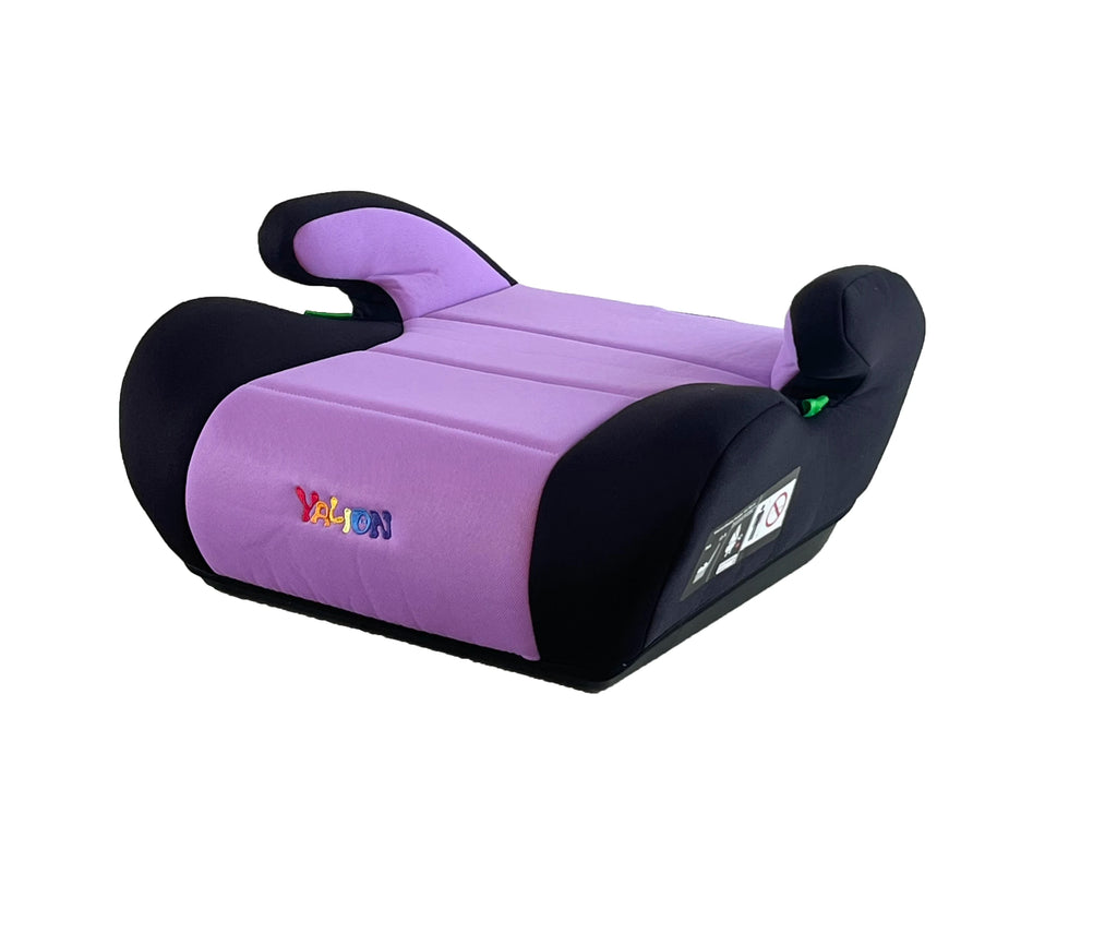 Yalion Portable Baby Car Safety Seat Booster Cushion, Suitable for Ages 6-10, 125- 150cm , 3-Point Safety Belt, Thickened Padding, Meets I-Size Standard Un Ece R 129/03