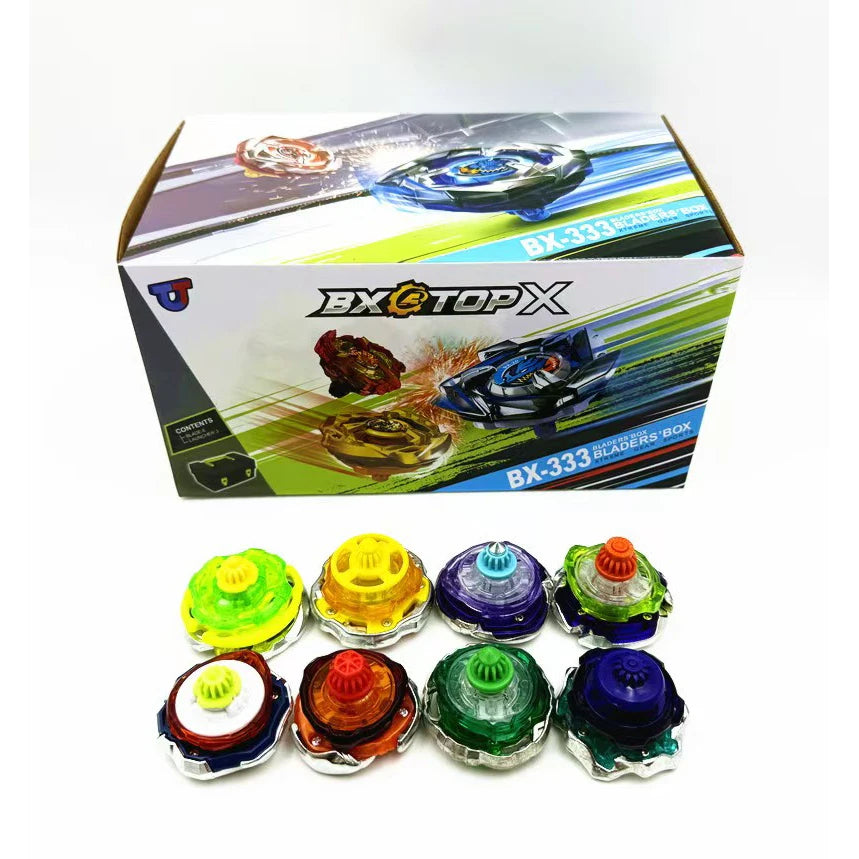 Bey X Spinning Toy Kit BX UX Booster Gyro Metal Battle Tops with Launchers Grip Organize Box Set Gift