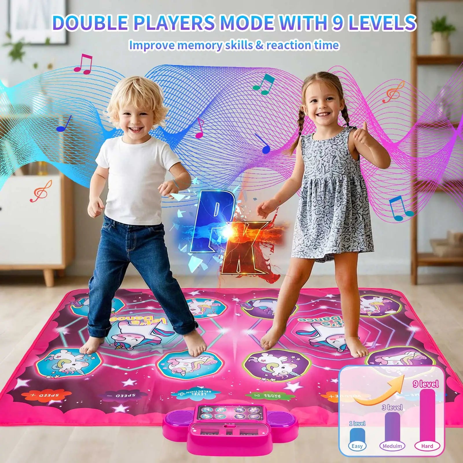 Coolplay 90x90cm Electric Music & Dancing Mat with Lights