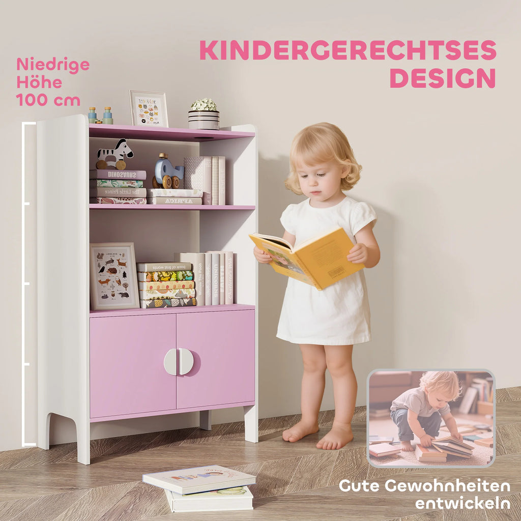 AIYAPLAY Bookshelf Children's 2 Shelf wardrobe storage Shelf