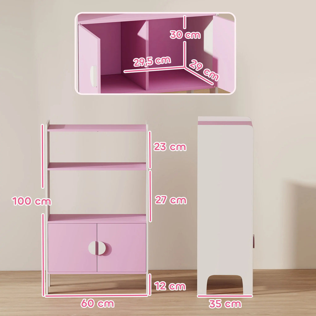 AIYAPLAY Bookshelf Children's 2 Shelf wardrobe storage Shelf