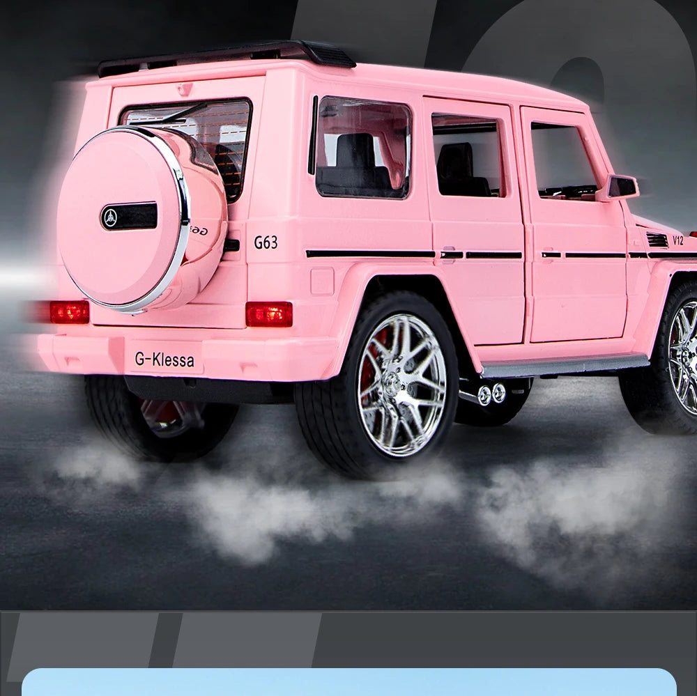 1/24 alloy die-cast G63 car model simulation sound and light off-road vehicle toys children's birthday gift Christmas