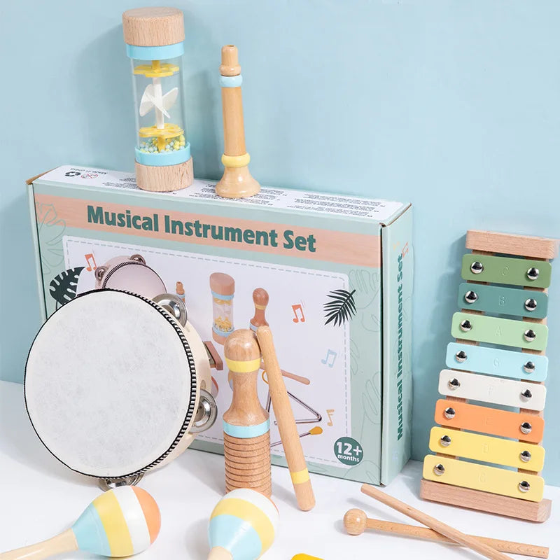 Montessori Wooden Musical Instruments Set for Toddlers