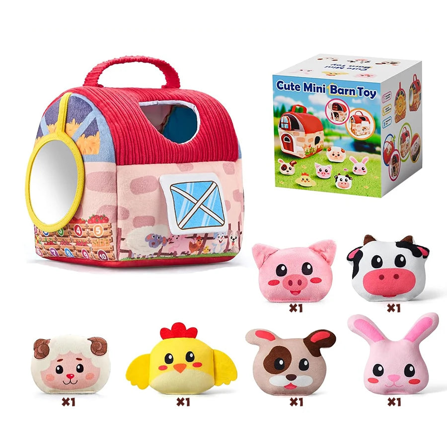 Yokibo Soft Baby Beehive Sensory Toy with 5 Plush Bees