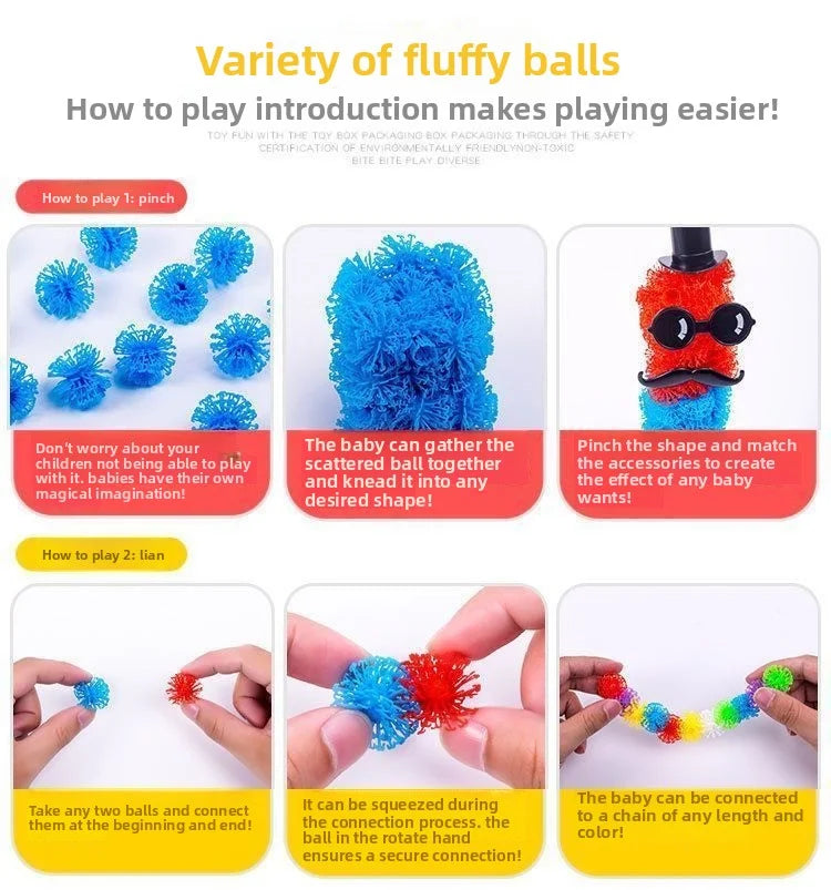 DIY Magic Bubble Balls 3D Building Toy - Science Education Kit
