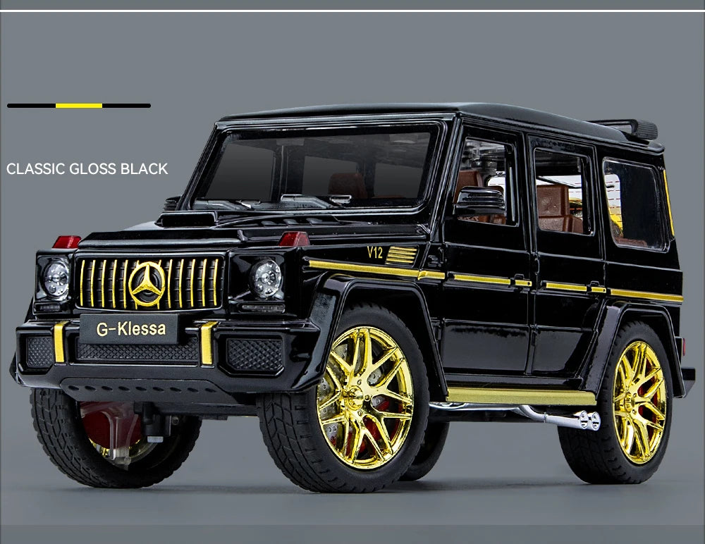 1/24 alloy die-cast G63 car model simulation sound and light off-road vehicle toys children's birthday gift Christmas