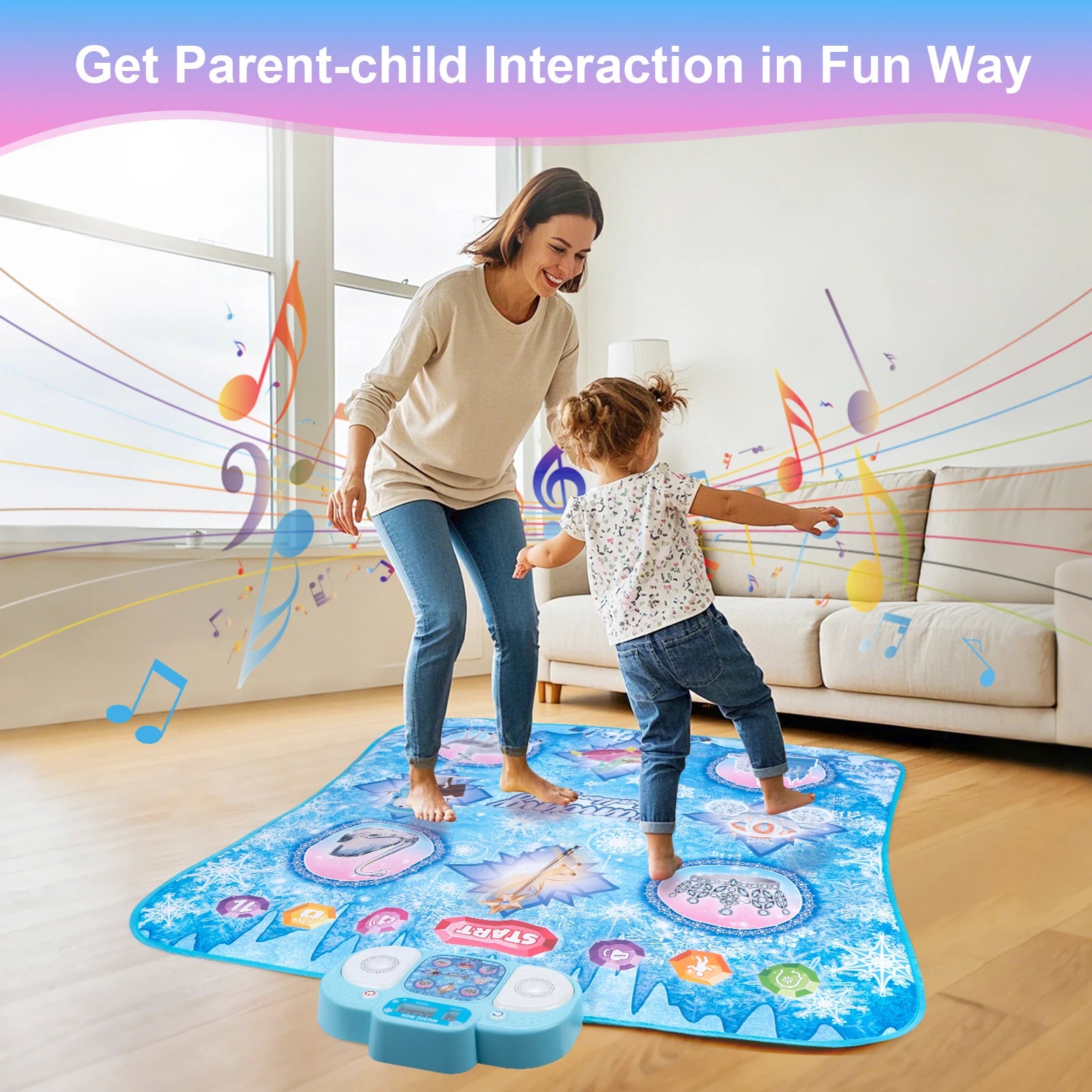 Coolplay 90x90cm Electric Music & Dancing Mat with Lights