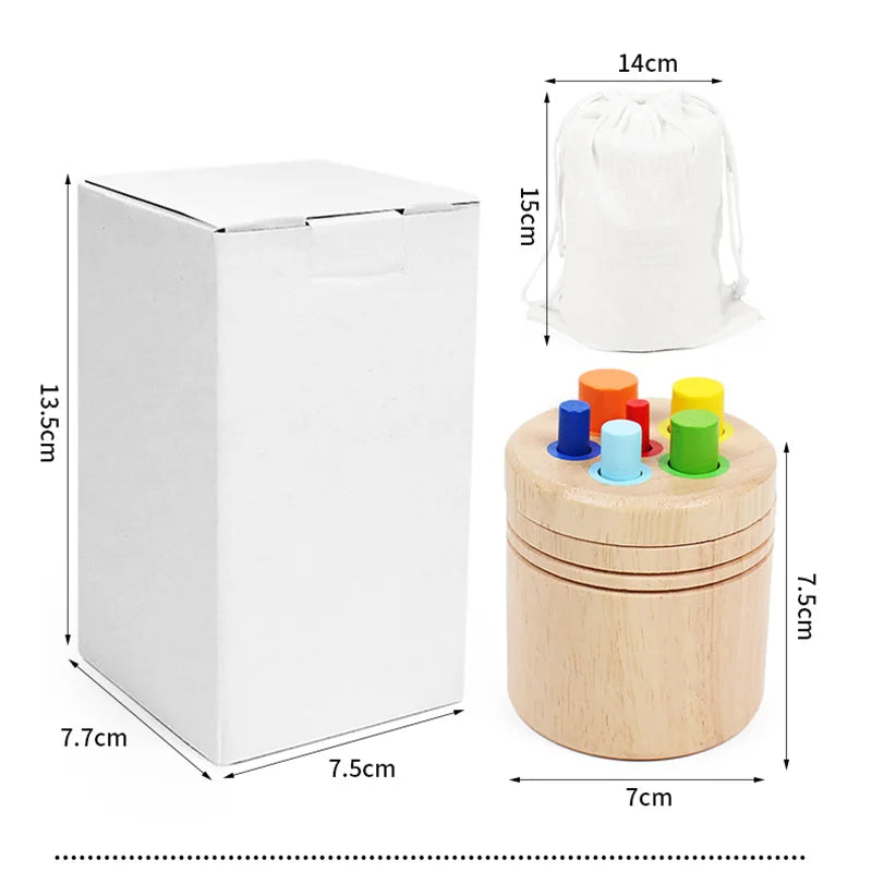 Sharing Wooden Color and Shape Sorting Matching Game