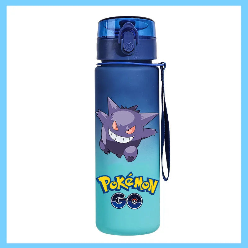 Pokémon 650ml Fitness Sports Direct Drinking Plastic Anti-drip Water Bottle Pikachu Eevee Capacity Water Cup Sports Water Bottle