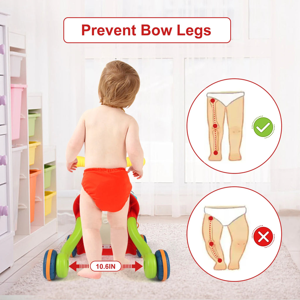 Baby Push Walker with Music and Drawing Board