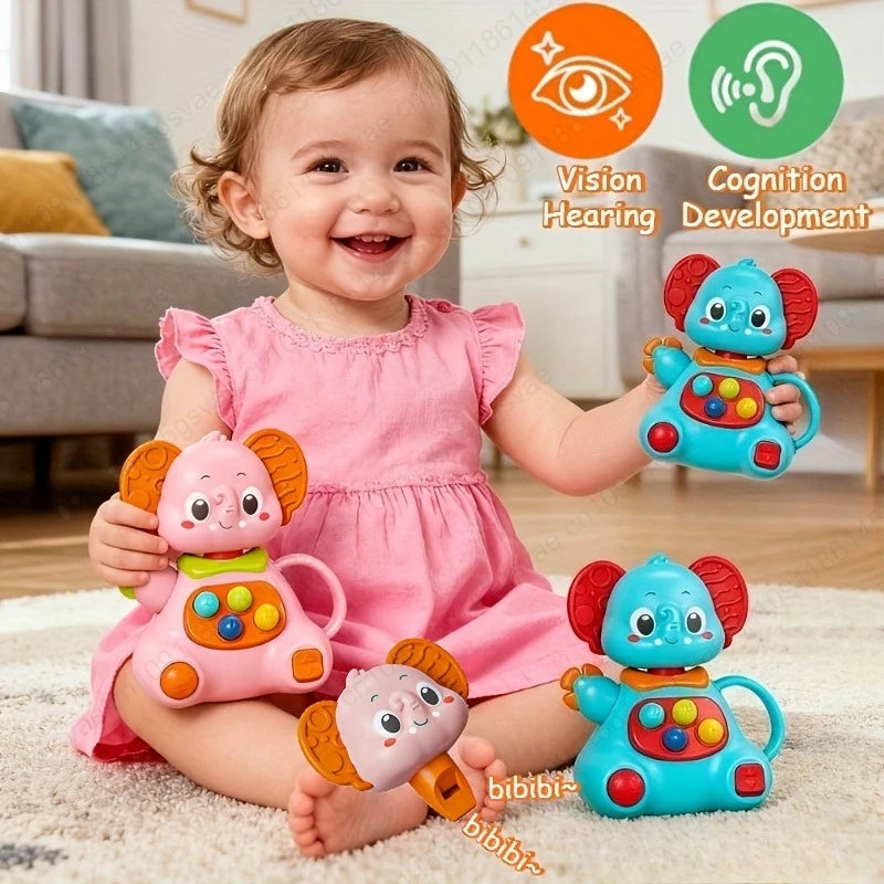 Baby Rattle - Elephant/Deer Early Education Toy ABS
