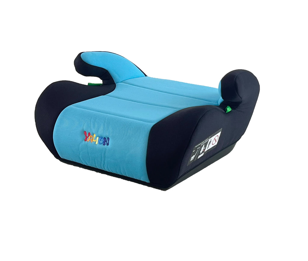 Yalion Portable Baby Car Safety Seat Booster Cushion, Suitable for Ages 6-10, 125- 150cm , 3-Point Safety Belt, Thickened Padding, Meets I-Size Standard Un Ece R 129/03