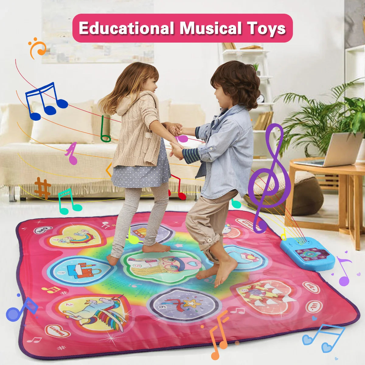 Coolplay 90x90cm Electric Music & Dancing Mat with Lights