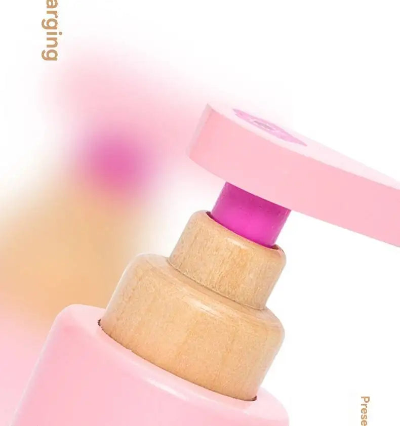 Wooden Pretend Play Makeup Toys Simulation Cosmetics Set Girls Play  Hairdressing Simulation Make Up Preschool Toys