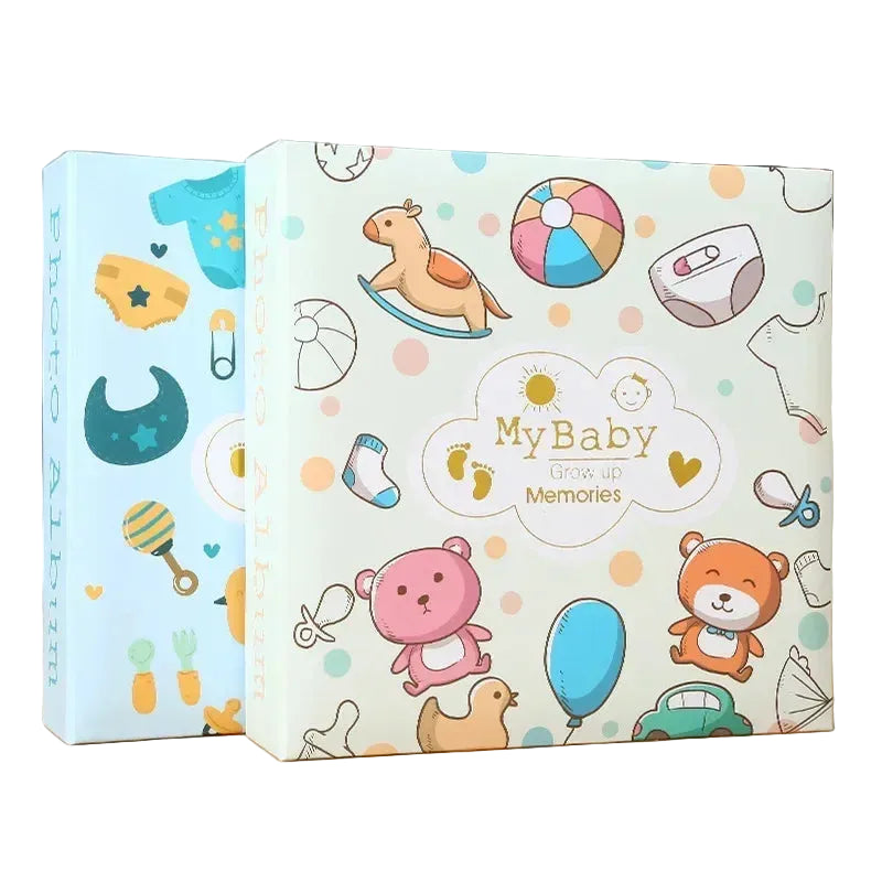 Baby Photo Album 6" - 200 Photos Kraft Paper