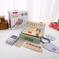 Children's Wooden Playhouse Toys Game House Toys Wooden Coffee Machine Wooden Cash Register Puzzle Interactive Education