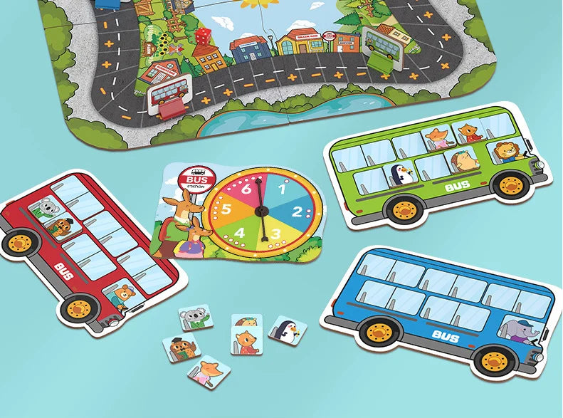Children Addition and Subtraction Tabletop Game Parent-child Board Early Educational Cognitive Transportation Toys