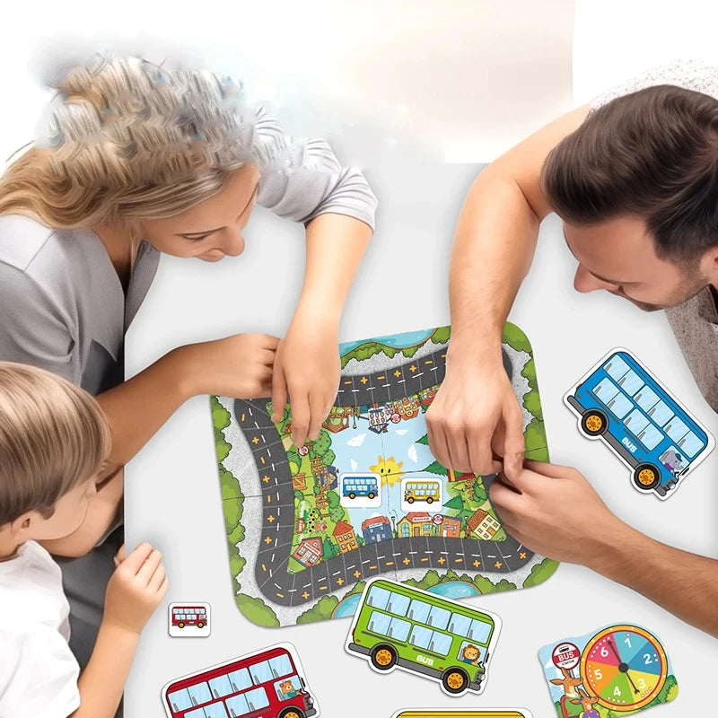 Children Addition and Subtraction Tabletop Game Parent-child Board Early Educational Cognitive Transportation Toys