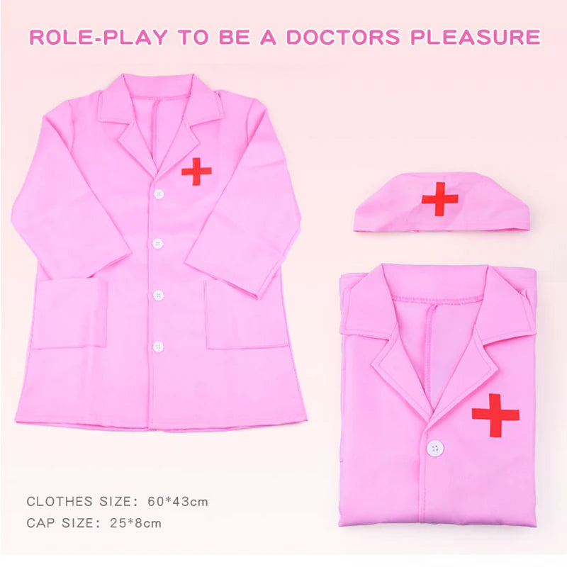 Jokejolly Children's Doctor and Nurse Role Play Costume Set