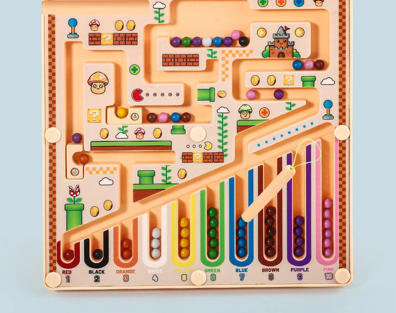 Magnetic Maze Puzzle Toy - Educational Logic & Math Game