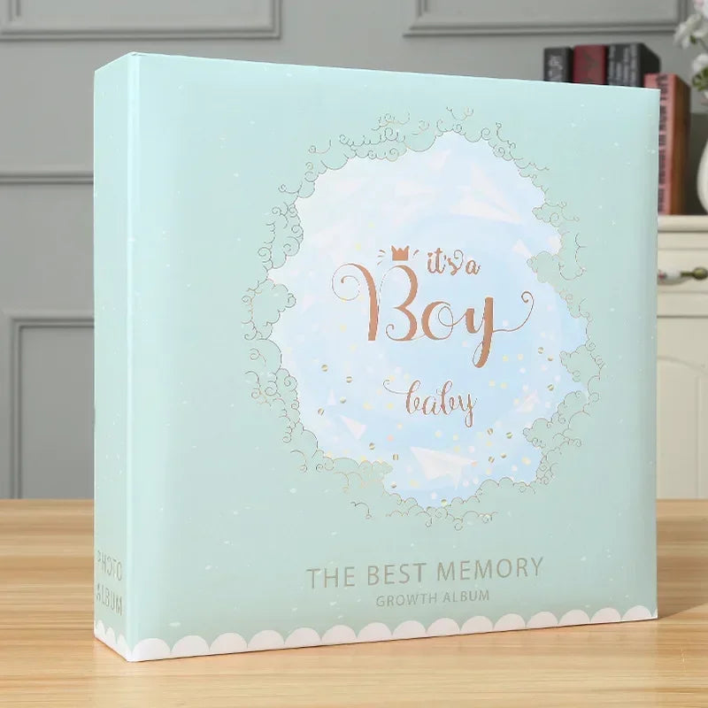 Baby Photo Album 6" - 200 Photos Kraft Paper