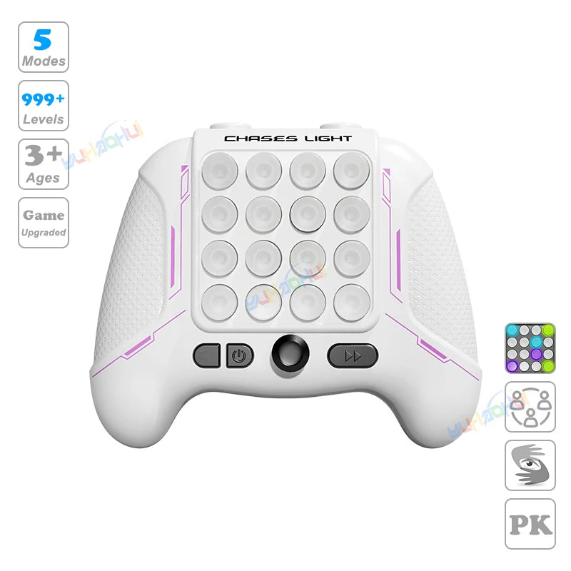 999 Level Electronic Pop Push Quick Push Game Console with LED Display Screen, Suitable for Adult and Child Fidget Toy Christmas