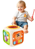 6-in-1 Musical Activity Cube - Montessori Learning Toy