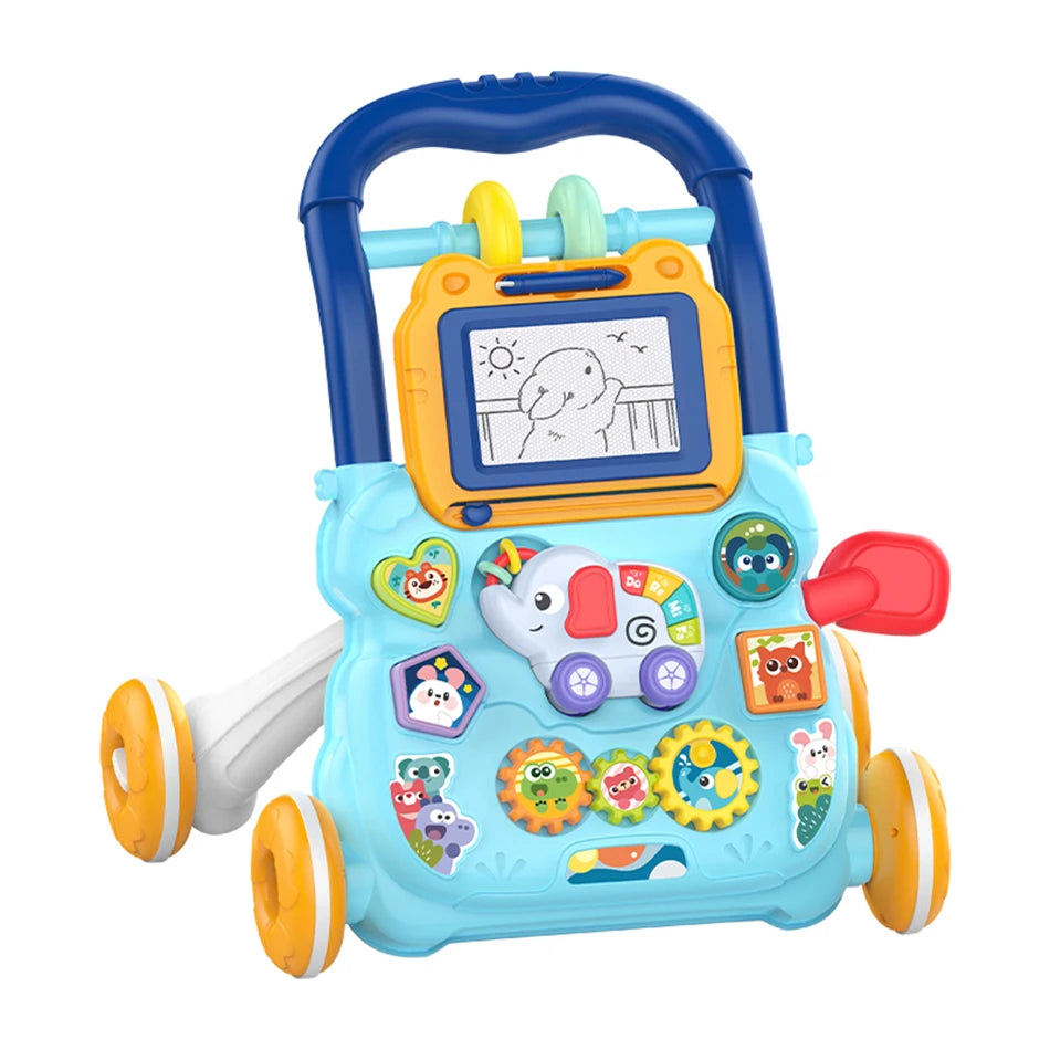 Baby Push Walker with Music and Drawing Board