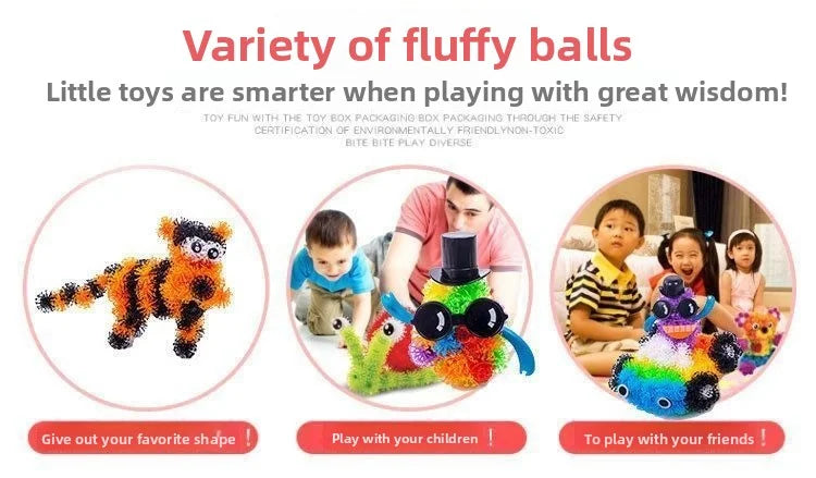 DIY Magic Bubble Balls 3D Building Toy - Science Education Kit