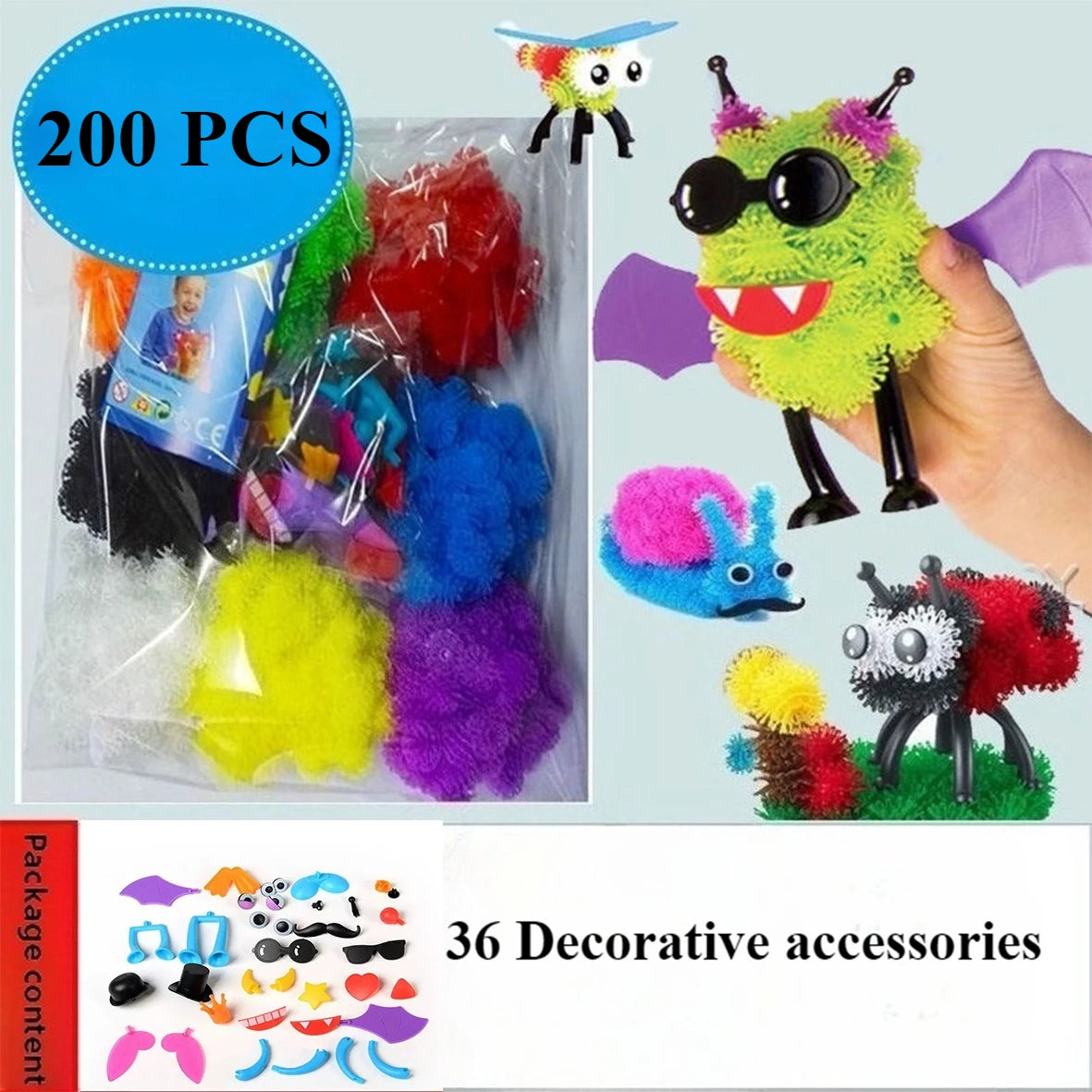 DIY Magic Bubble Balls 3D Building Toy - Science Education Kit
