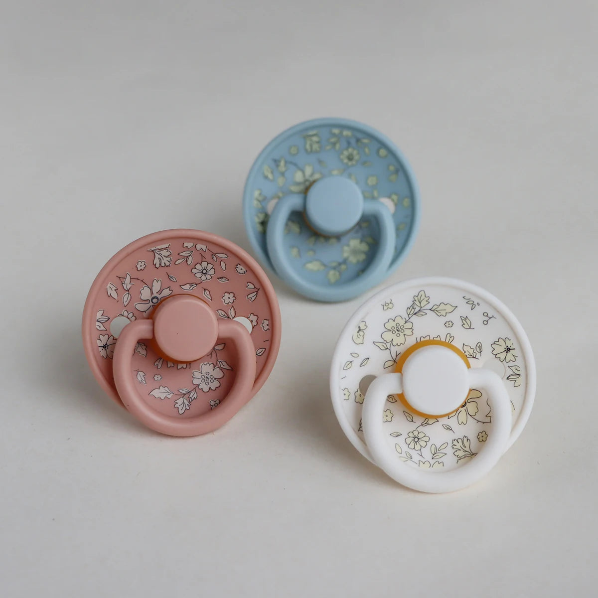 Floral Newborn Pacifier - Latex Rubber