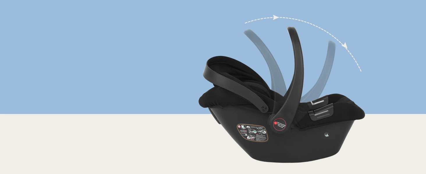 Infant Baby Car Seat Newborn 0-12 Months Max 12kg Sun Canopy Padded Seat 3-Point Safety Belt Side Protection I-Size Baby Car Sea